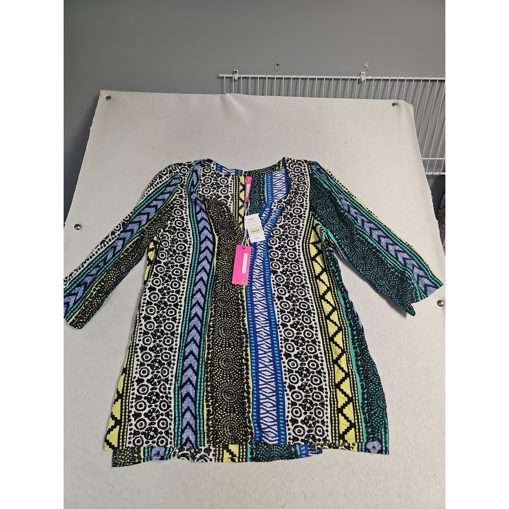 Plenty Tracy Reese‎ Anthropologie Top Womens M Peasant Artsy  Multi Blouse Boho